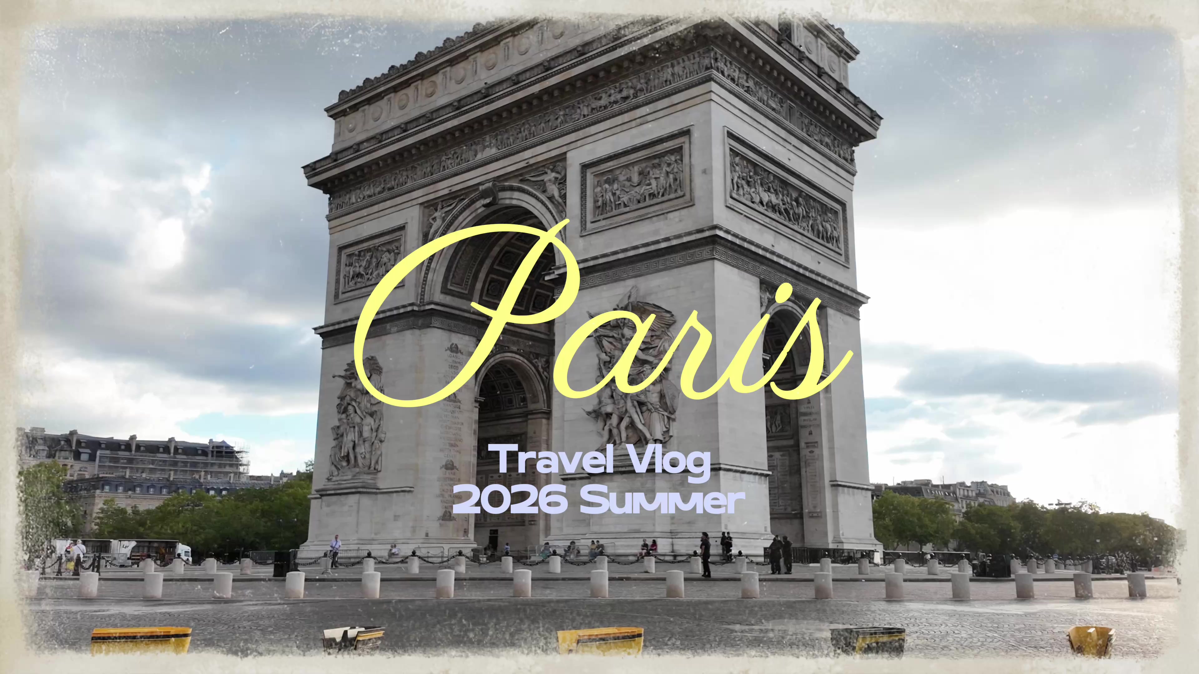 First frame from the Paris vlog